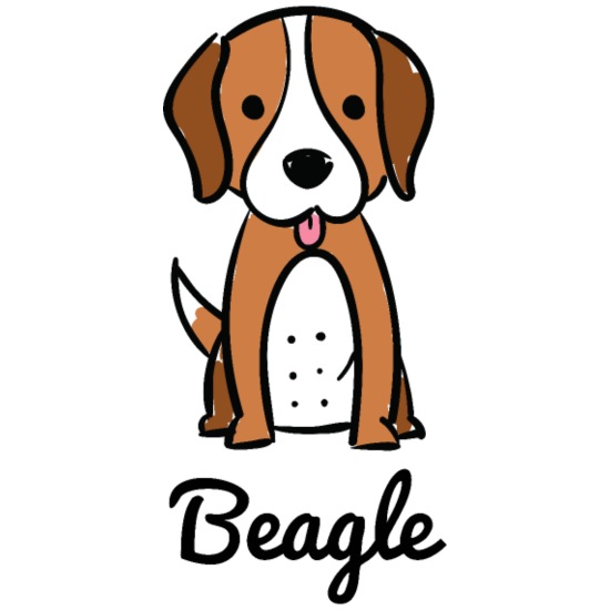 Perro Beagle dibujos animados personaje de dibujos animados regalo idea  perros' Posavasos | Spreadshirt