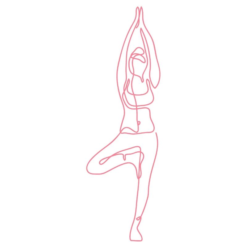 2 Yoga Vrikshasana oder der Baum | 3. Rosa Flamme