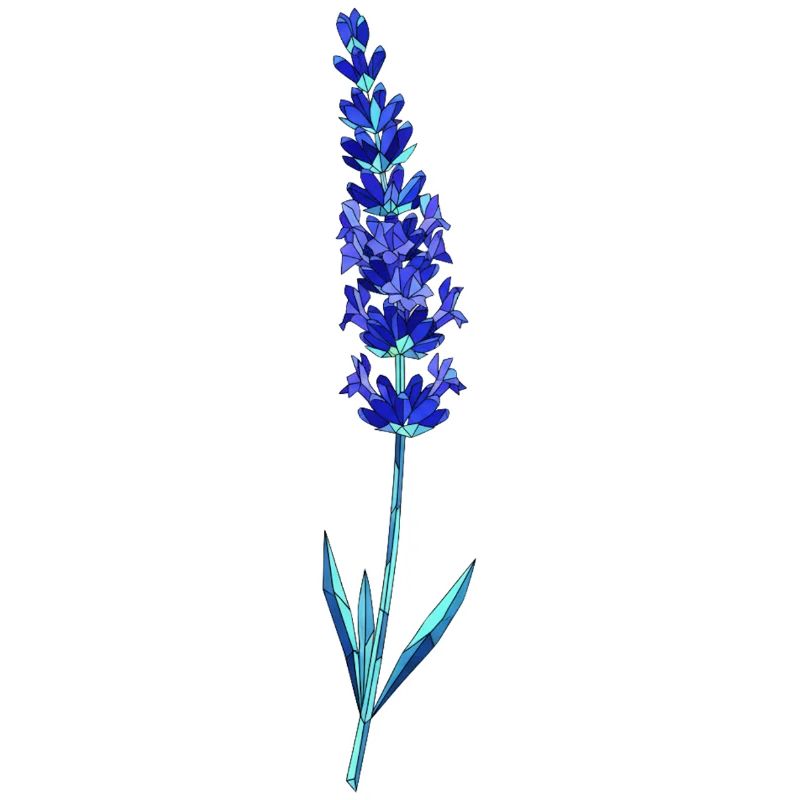 Blaue Lavendel-Glasblume
