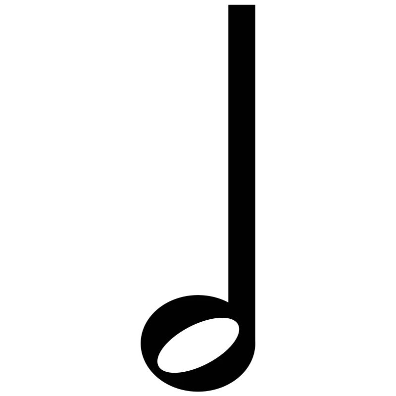 Half Note Music Symbol