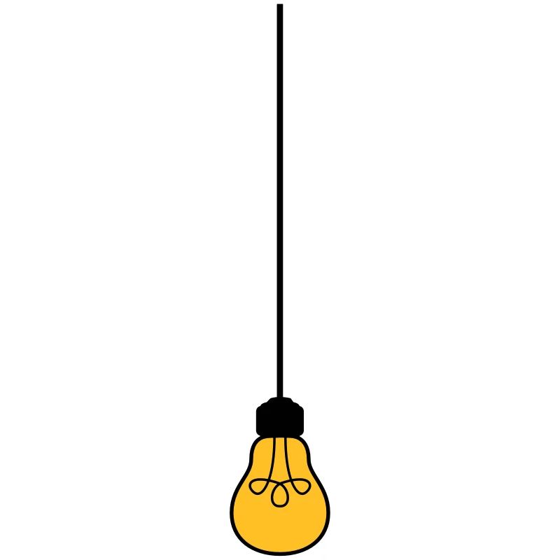 ceiling top cable hang light bulb light electricity id