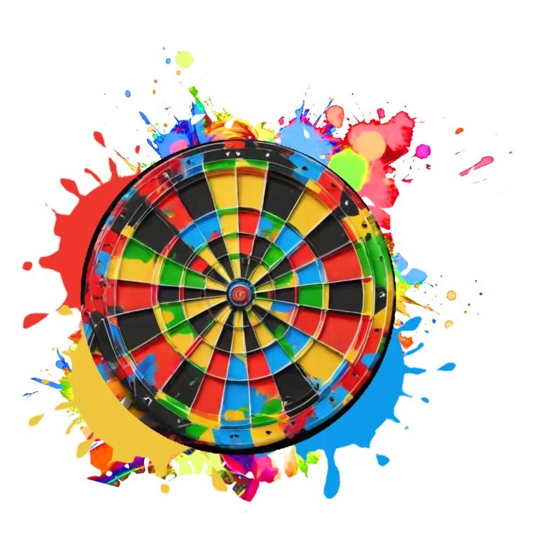 Darts, darf, bunt, dartscheibe