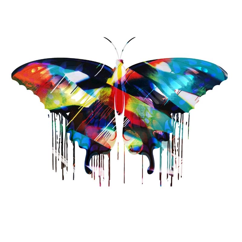papillon, ailes d’ange, ailes, ange, graffiti