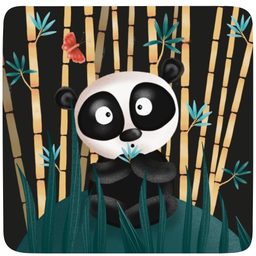 Niedliche Panda Gesichtsmaske - Untersetzer (4er-Set)