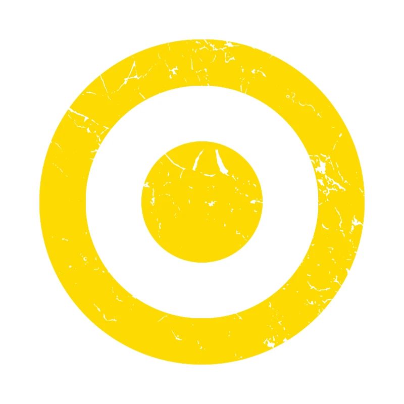 Distressed Saffron and White Target