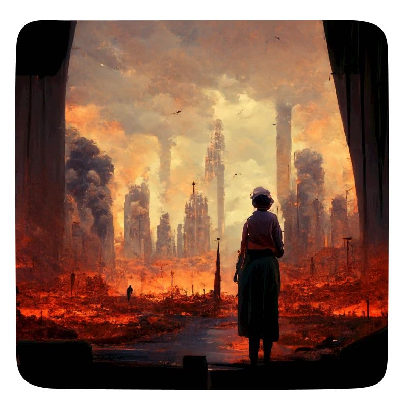 Conception de peinture abstraite Doomsday