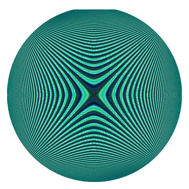 Circle with optical illusion