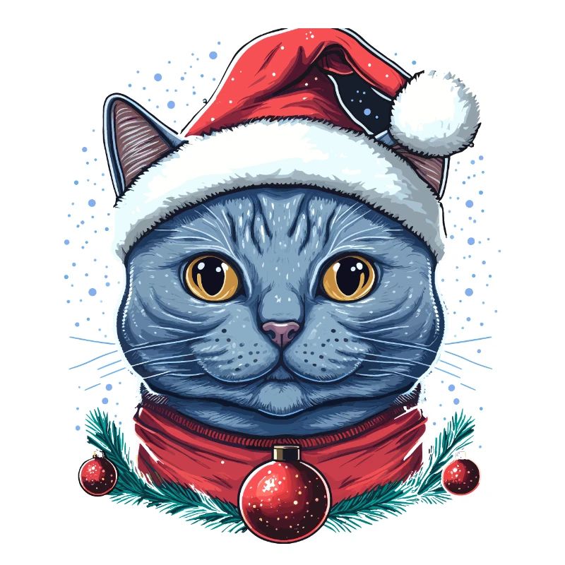 Perfektes Weihnachtskatzendesign, das beste Weihnachtsgeschenk