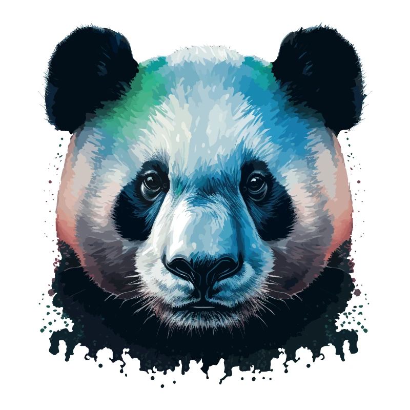 Panda coloré