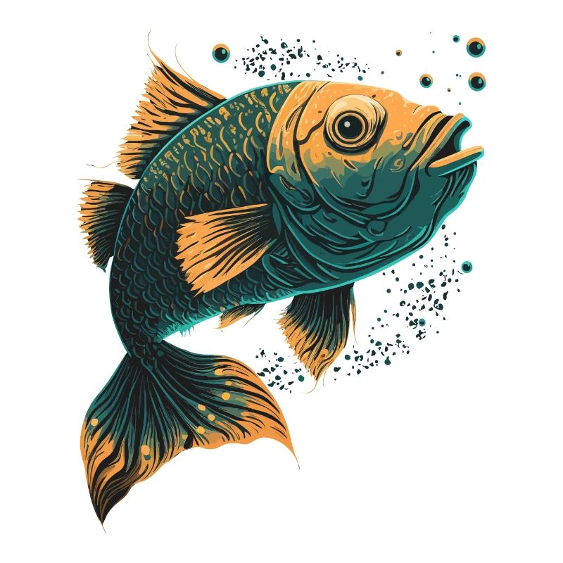Fischfächer Illustration