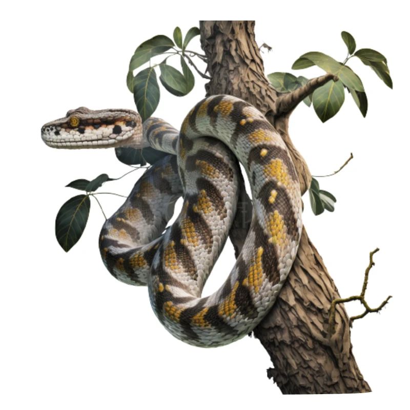 Python in the tree: A majestic animal