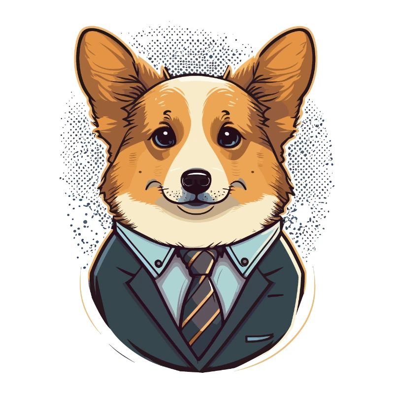 Cute Corgi Illustration