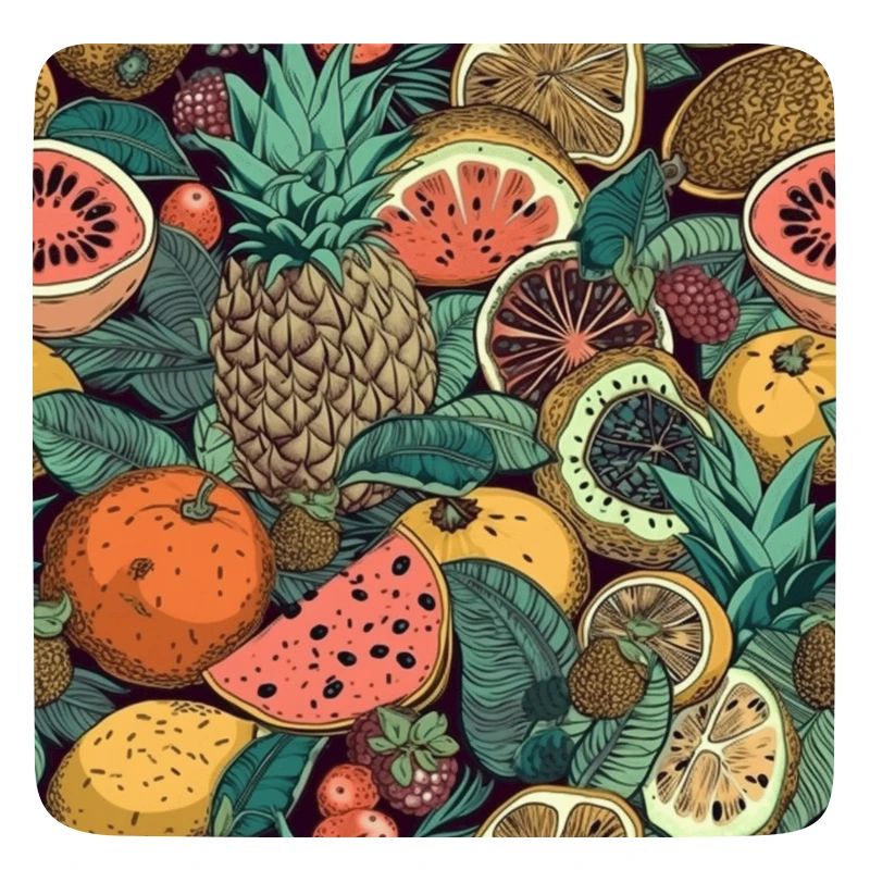 Pattern Exotic Pineapple Pattern Tropical Fruits