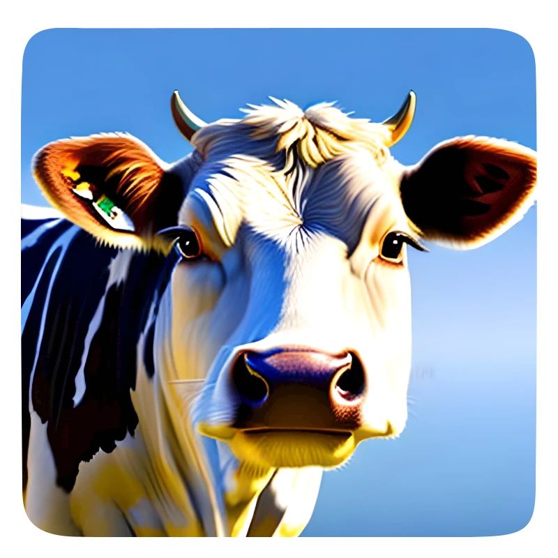 Vache avec des cornes