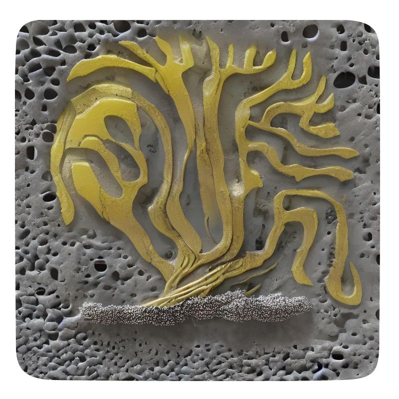 tree growing on a moon