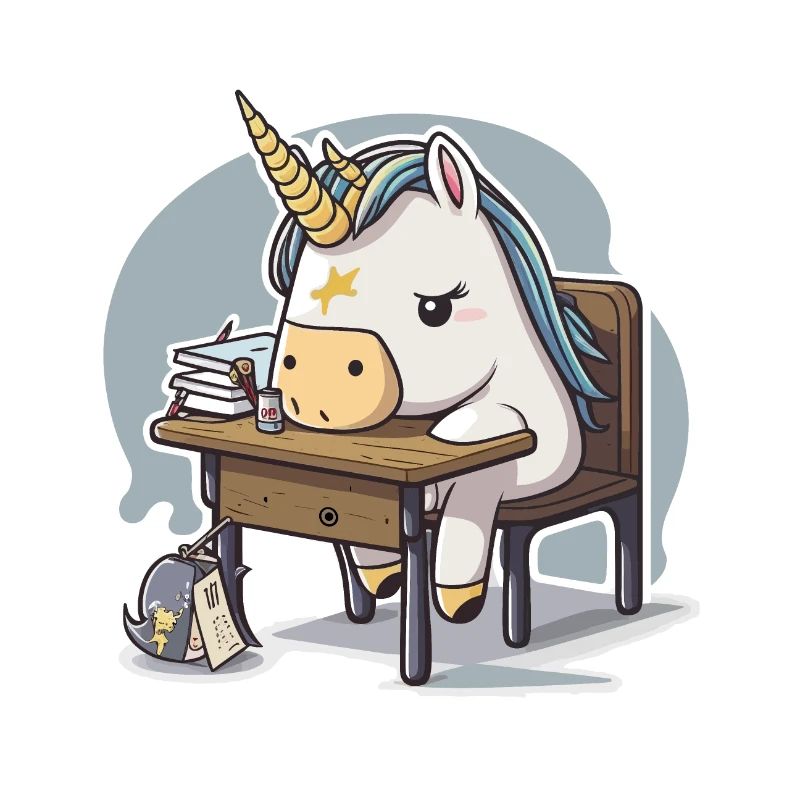 Einhorn-Studentin