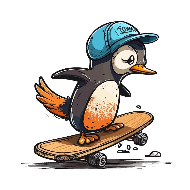 Skating Penguin
