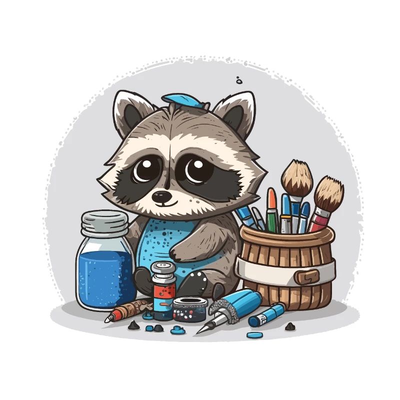 Schlauer Waschbär