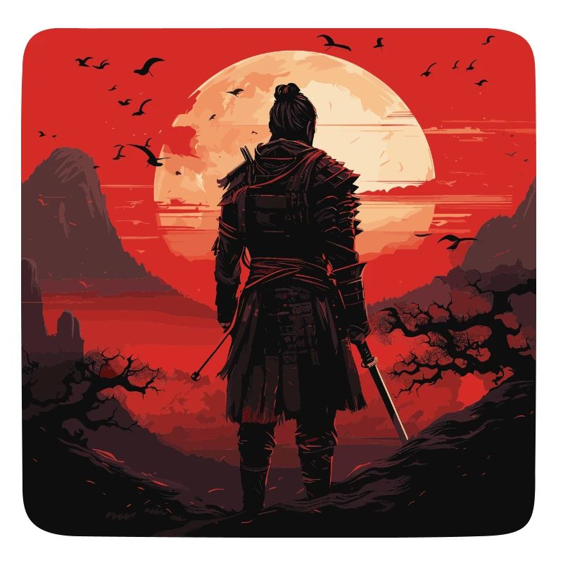 Samurai mit Katana