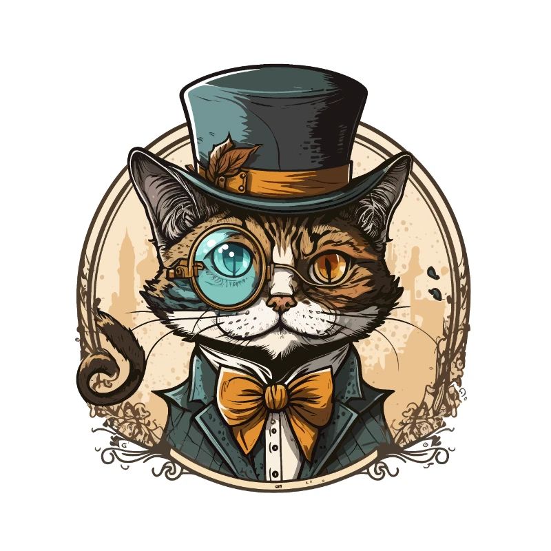 Stilvolle Katze