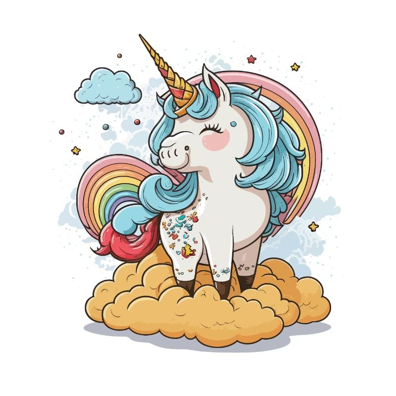 Das Regenbogen-Einhorn