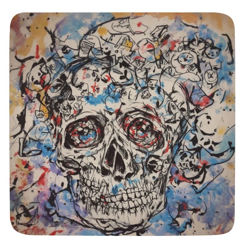 design de crâne abstrait par Benjamin Iddouche