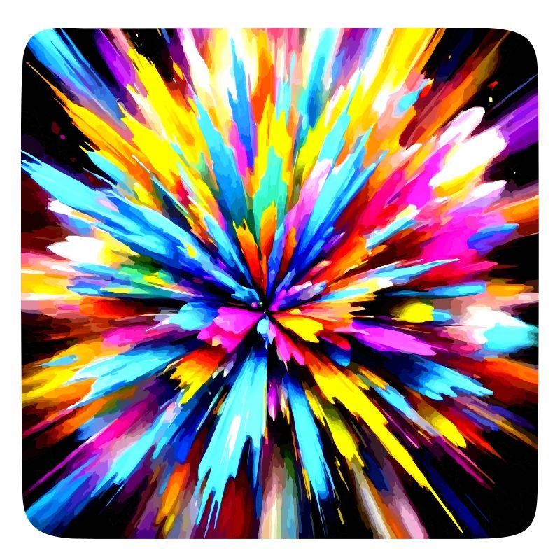 une explosion de couleurs - comme un splash art