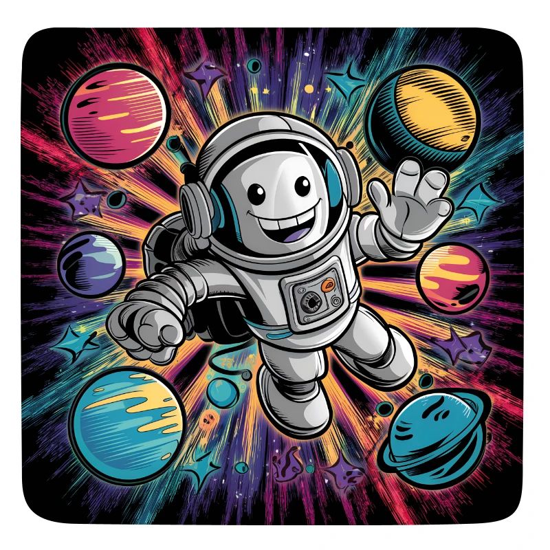 Small robot as an astronaut in space