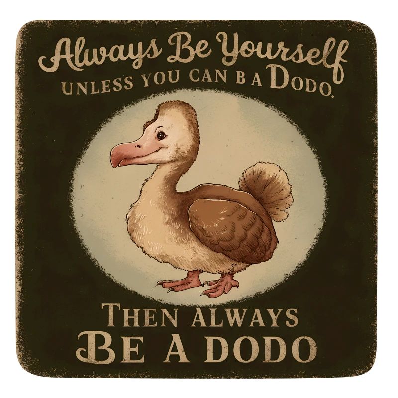 Sei Du selbst oder sei ein Dodo Vintage Design