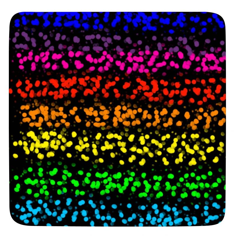 Rayures à points de couleur arc-en-ciel