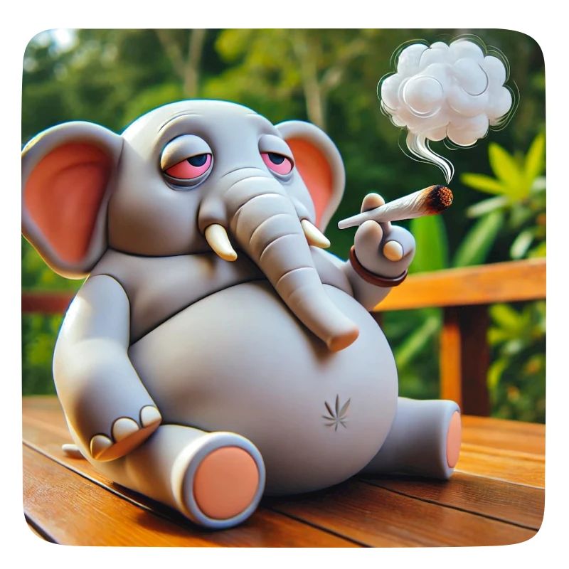 Fumer de l’éléphant avec joint