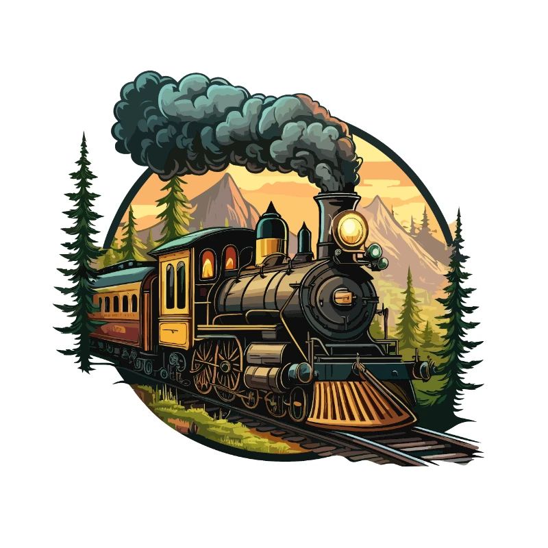 Zeitreise: Eine altmodische Dampfeisenbahn