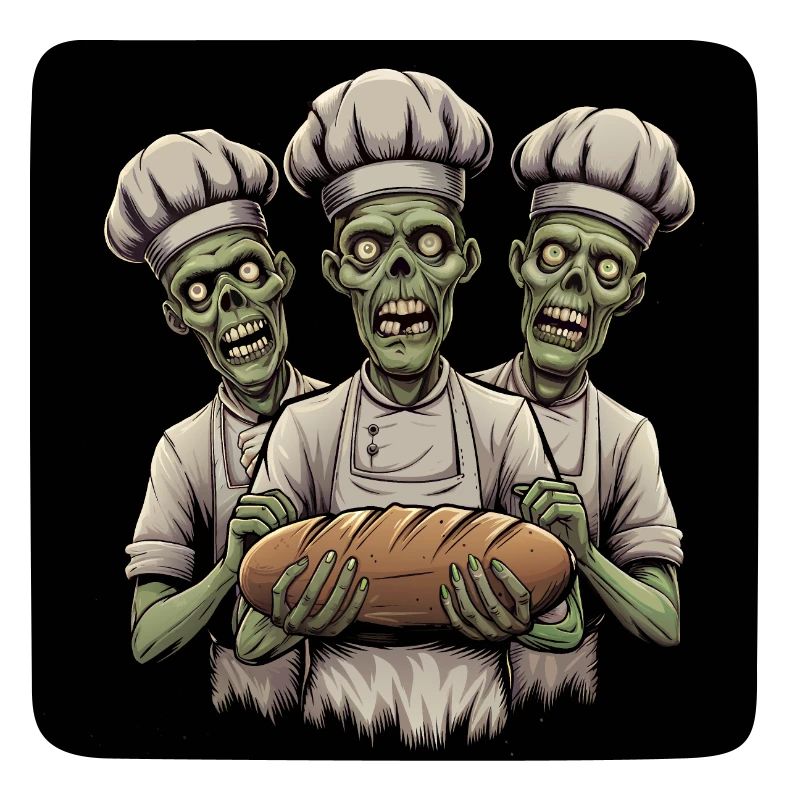Zombie Baker Three Zombies as Bakers