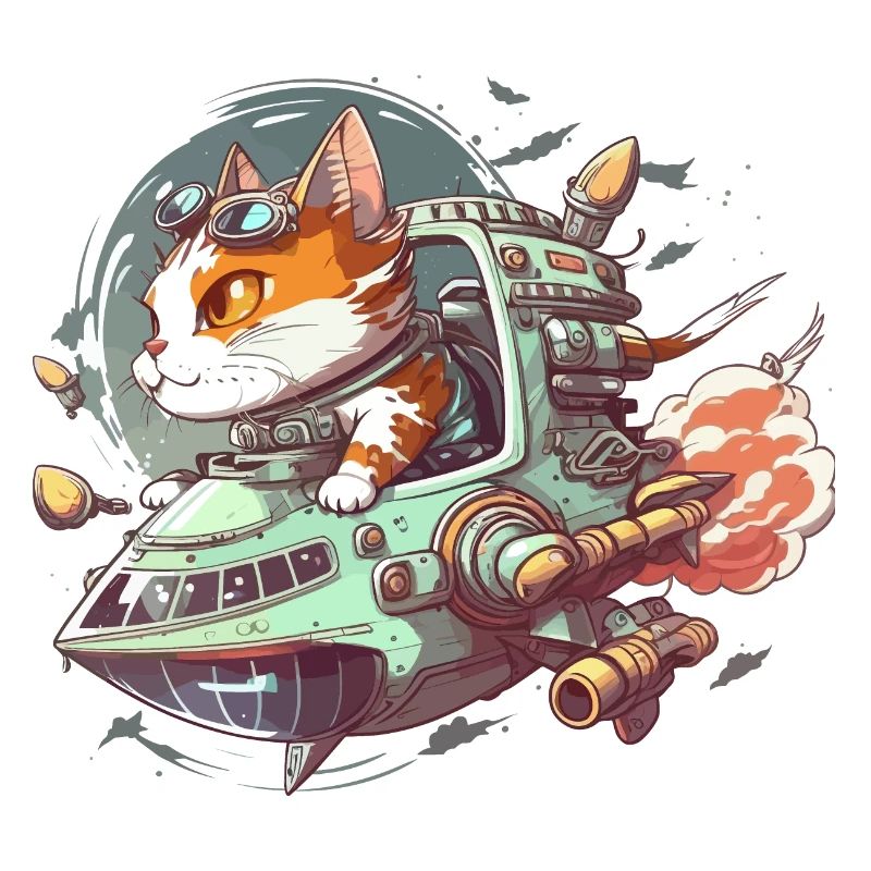 Commandant de chat cosmique