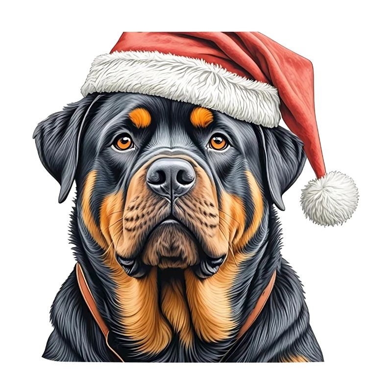 Weihnachts-Rottweiler
