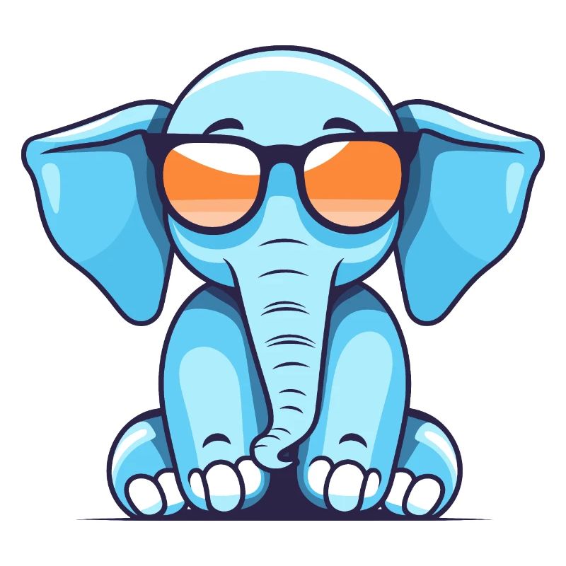 Chill-Elefant - Sonnenbrille & Sommerflair