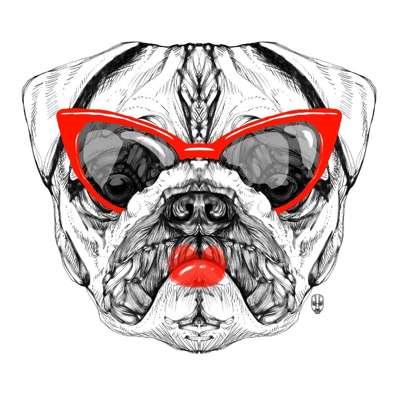 Mops-Dame
