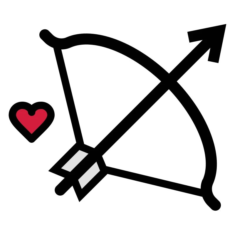 Arc et flèche Flèche de Cupidon pour les amoureux