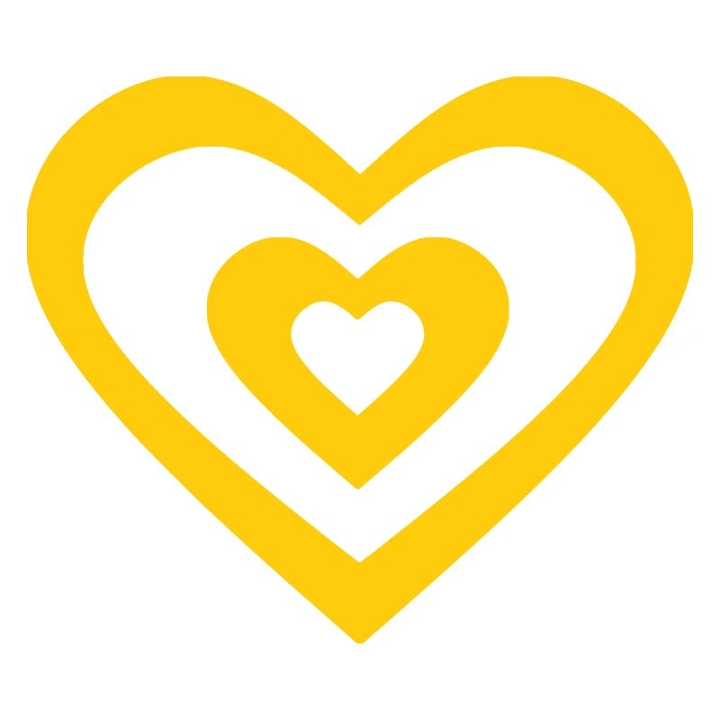 Saint Valentin Coeur Jaune