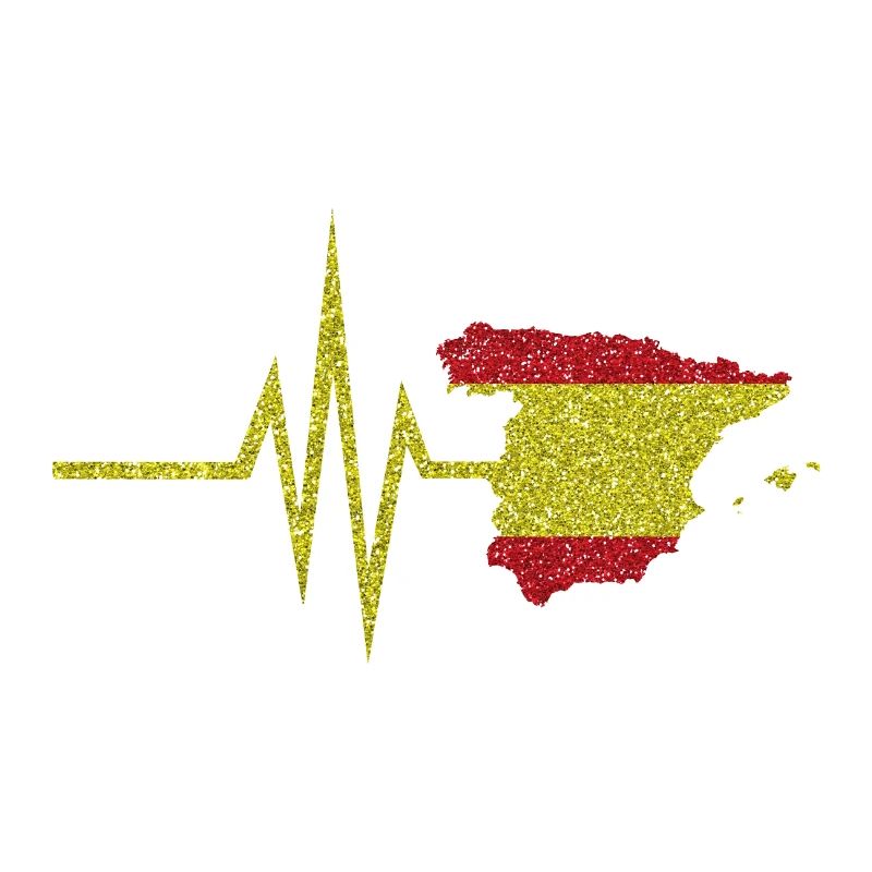 My heart beats for Spain - map spanish