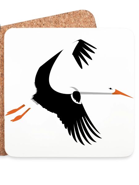 Storch im Flug