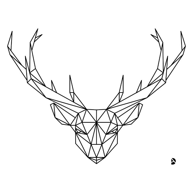 AD Geometric Deer