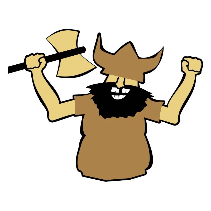 Wikinger Mann Geschenk stark Axt Bart Idee früher