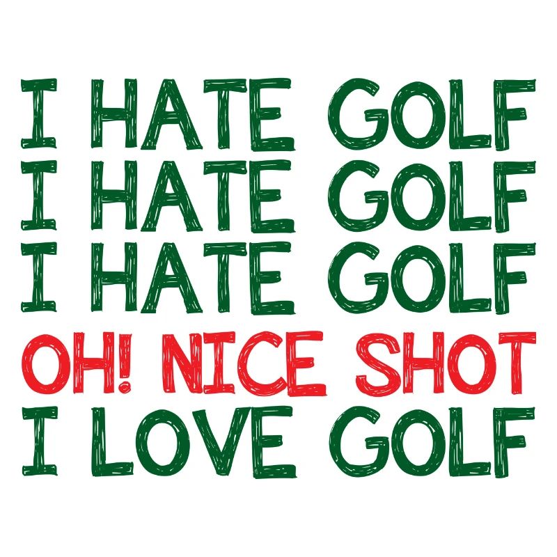 Golf Caddy Golfplatz Putter Birdie Geschenk Tee