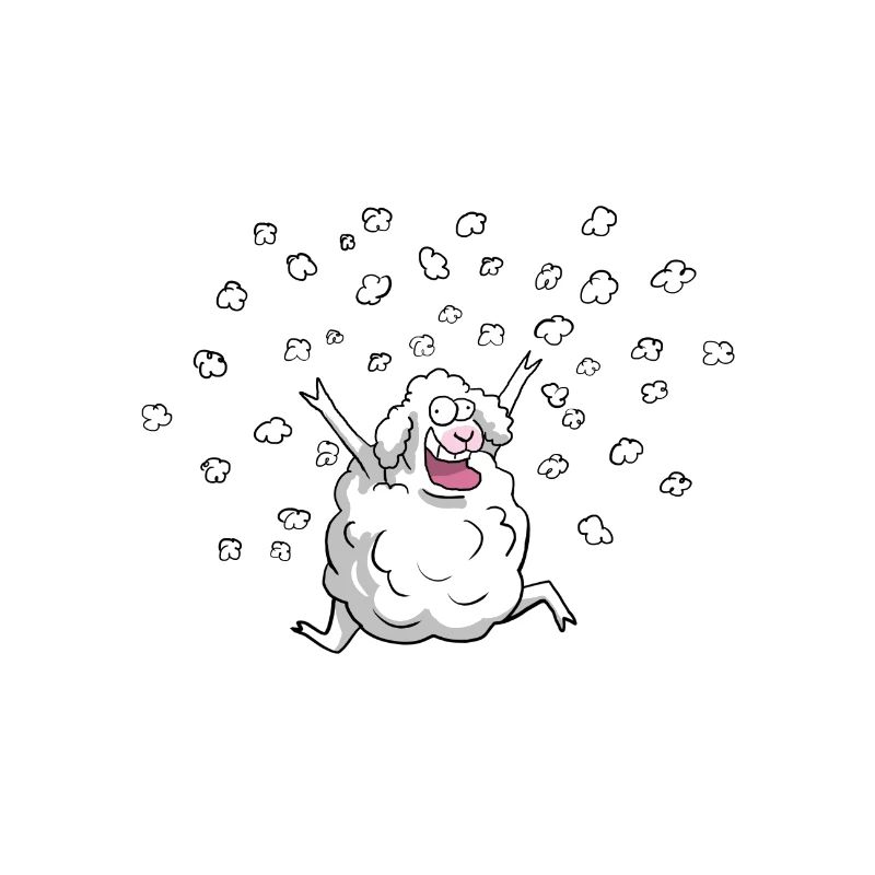 Schaf im Schnee