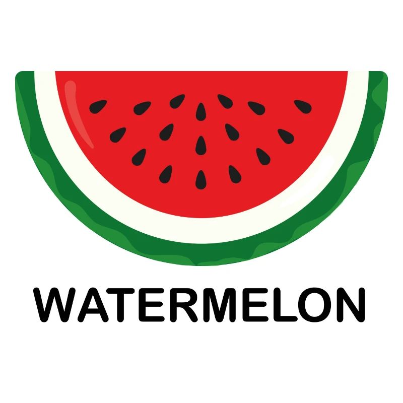 Pastèque, pastèque avec écriture noire