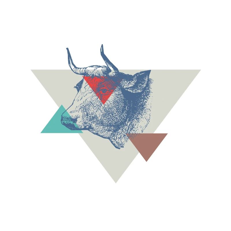 Conception de triangle de vache