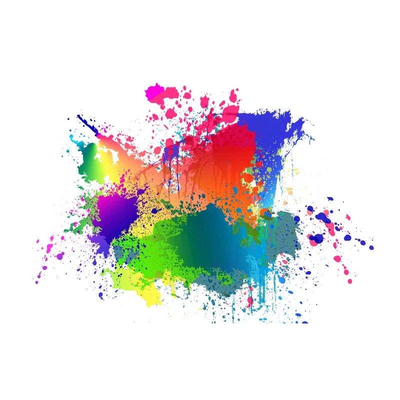 Bunte Farbklecks