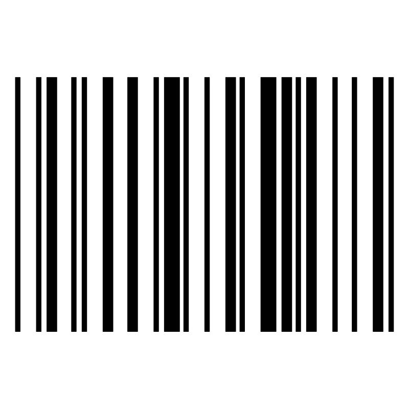 Bande de code à barres rayée