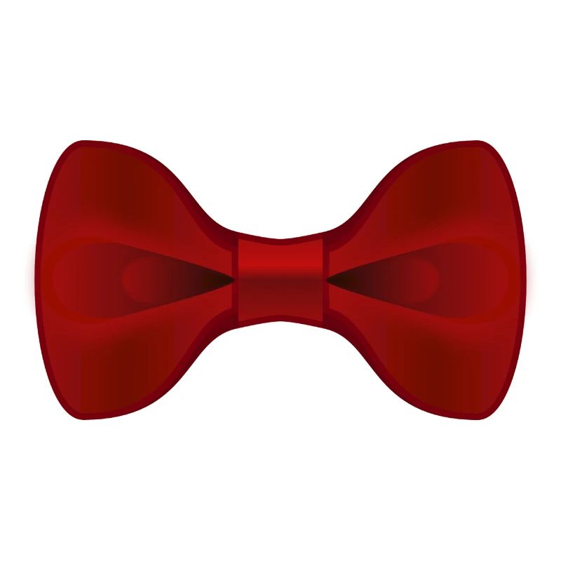 Plain Red Bow Tie